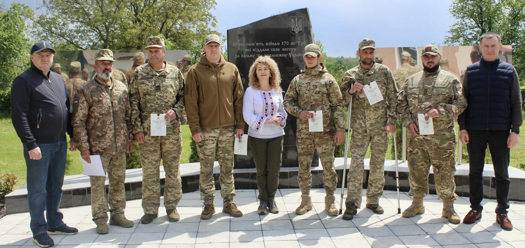 Захисники Жмеринського батальйону ТрО отримали відзнаки "Золотий хрест"