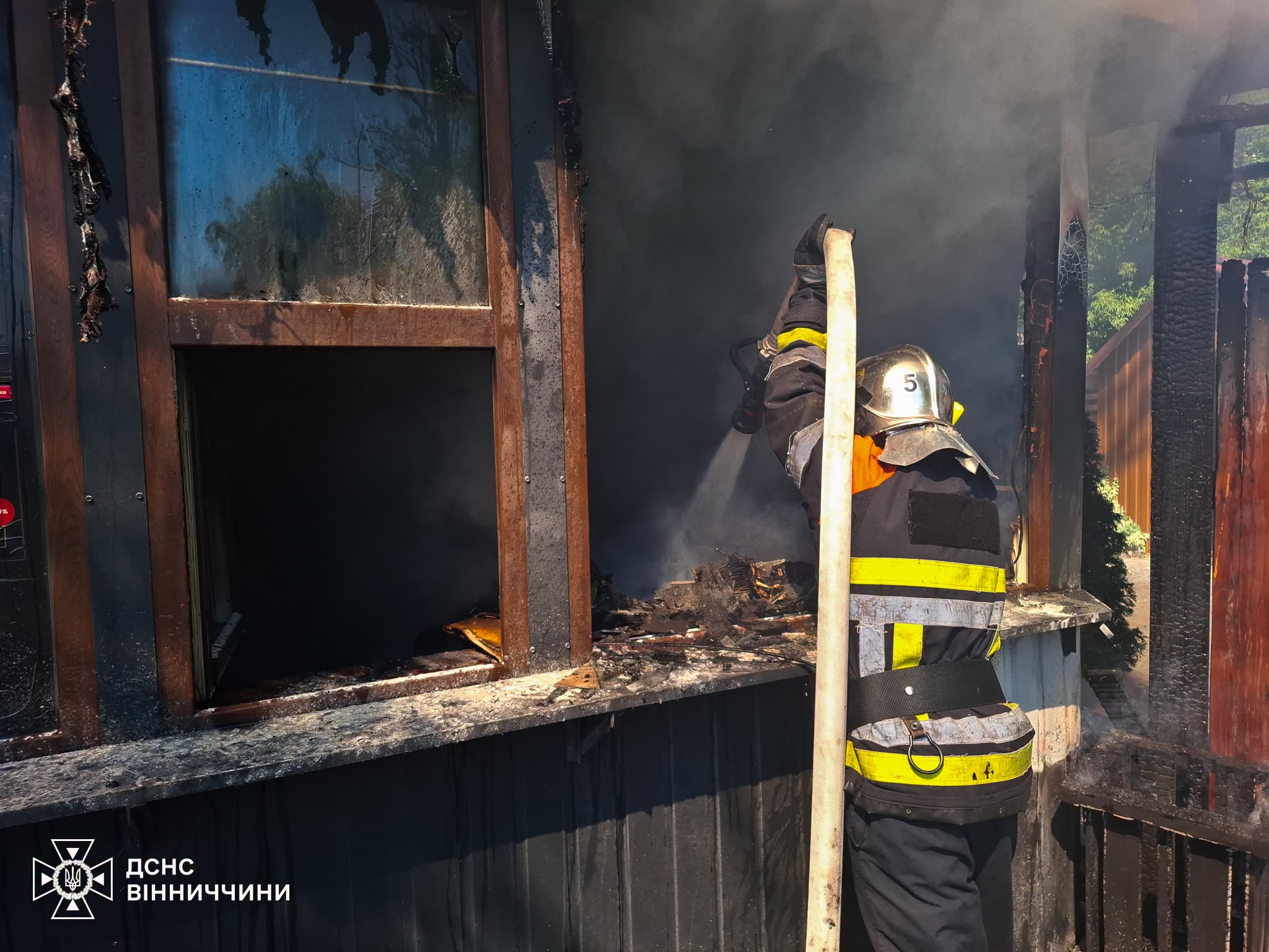 На Жмеринщині горіла господарська споруда